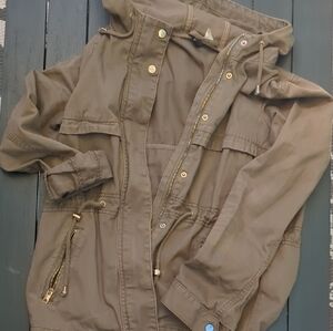 Army Green Hooded Utility Jacket